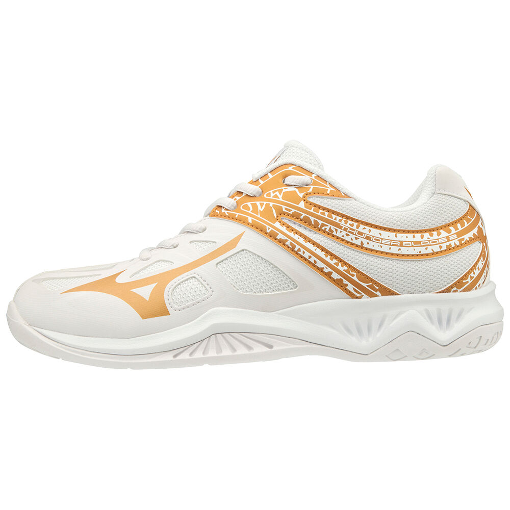 Mizuno Women's THUNDER BLADE 2 Volleyball Shoes White (V1GC197052-ASB)